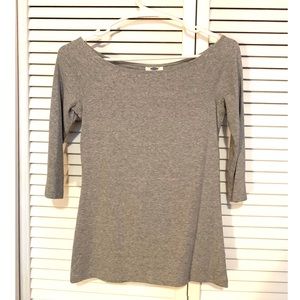 Old Navy Gray Quarter-Sleeve